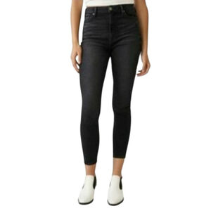 True Religion CAIA Ultra High Rise Super Skinny Gray Jeans Size 26W Inseam 28